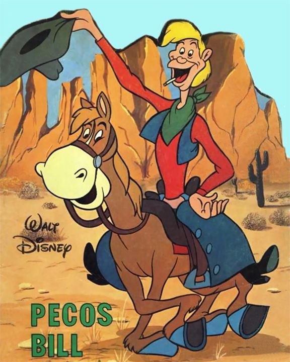 Pecos Bill; Famous cowboy character in Pecos Bill