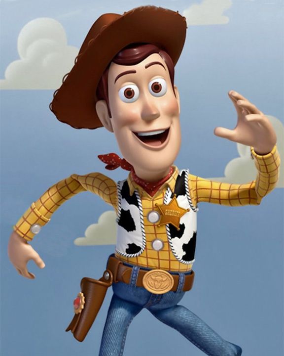 Woody; Famous cowboy character in Toy Story