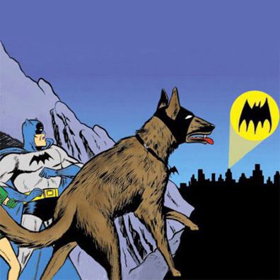 Ace the Bat-Hound; famous dog in comics, Bat Man