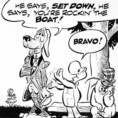 Beauregard Bugleboy; famous dog in comics, Pogo