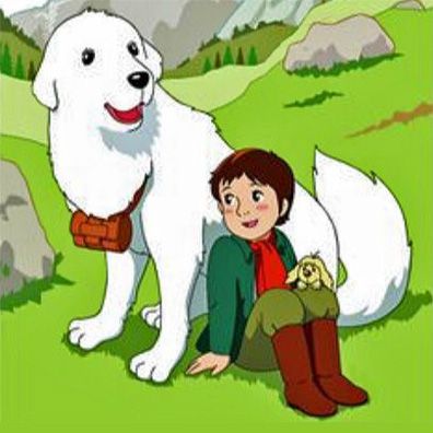 Belle; famous dog in book, TV, Belle et Sébastien