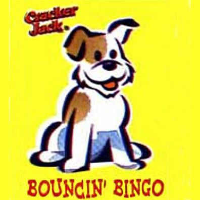 Bingo; famous dog in ads, Cracker Jacks