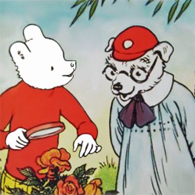 Bingo; famous dog in comics, Rupert Bear