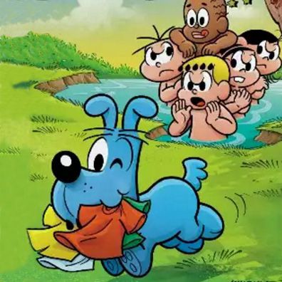 Blu; famous dog in book, comics, Monica and Friends