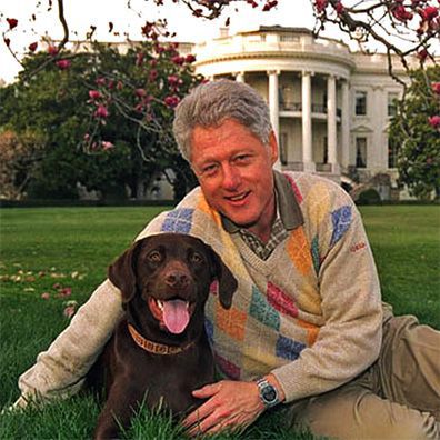 Buddy; famous dog in President Bill Clinton