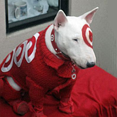 Bullseye; famous dog in ads, Target