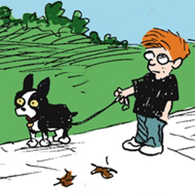 Cagney; famous dog in comics, Zack Hill