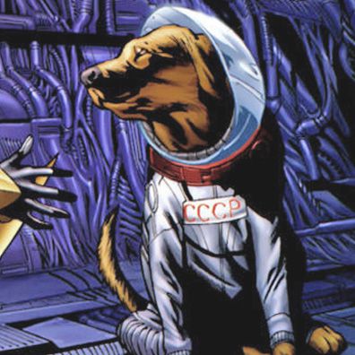famous dog Cosmo, the Spacedog