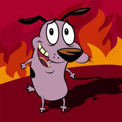Courage; famous dog in TV, Courage the Cowardly Dog