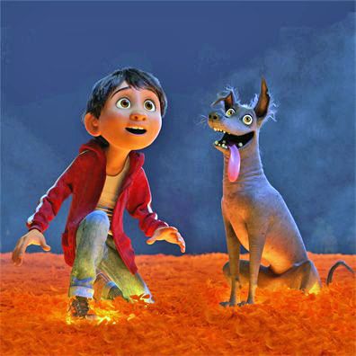 Dante; famous dog in movie, Coco