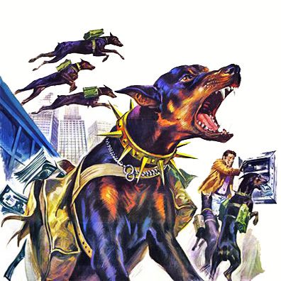 The Doberman Gang; famous dog in movie, The Doberman Gang