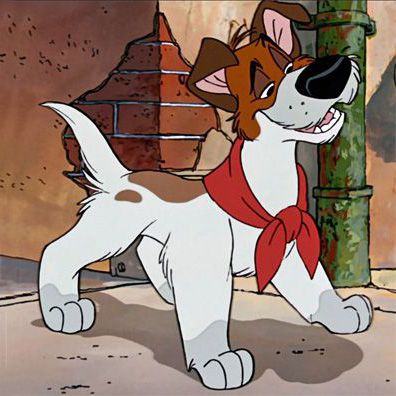 Dodger; famous dog in movie, Oliver & Company