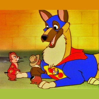 Flash the Wonder Dog; famous dog in TV, Chip 'n Dale Rescue Rangers