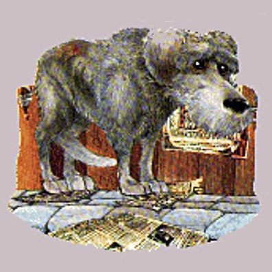 Gaspode; famous dog in book, Discworld