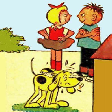 Geddown; famous dog in comics, The Flibbertys