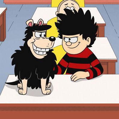 Gnasher; famous dog in comics, Dennis the Menace and Gnasher