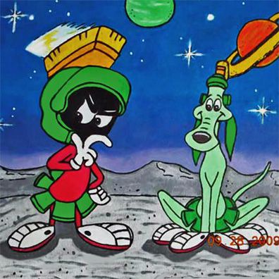 K-9; famous dog in movie, Marvin the Martian