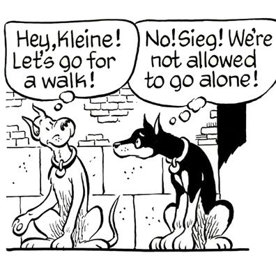 Sieg and Kleine; famous dog in comics, Gasoline Alley