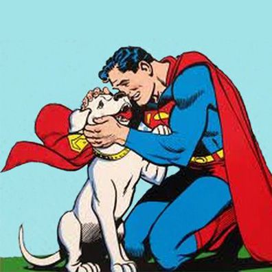 Krypto; famous dog in movie, TV, comics, Superman
