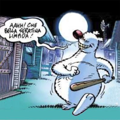 Mosé; famous dog in book, comics, Lupo Alberto