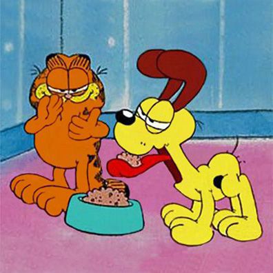 Odie; famous dog in movie, comics, Garfield