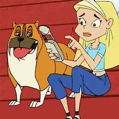 Pigger; famous dog in TV, Braceface