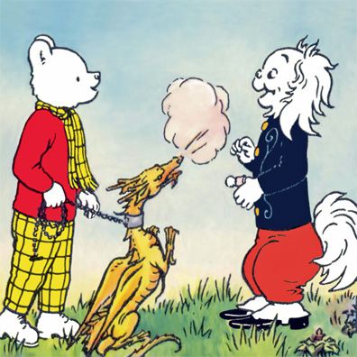 Pongping; famous dog in comics, Rupert Bear