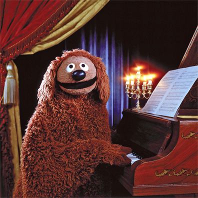 Rowlf the Dog; famous dog in movie, TV, ads, The Muppet Show