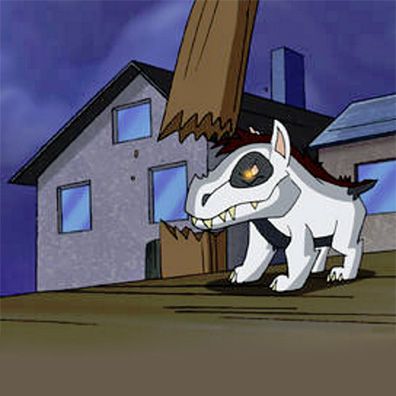 Rump; famous dog in TV, DinoSquad