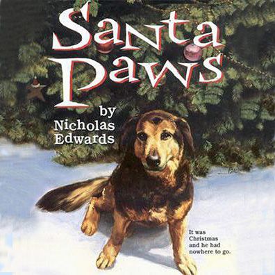 Santa Paws; famous dog in book, Santa Paws