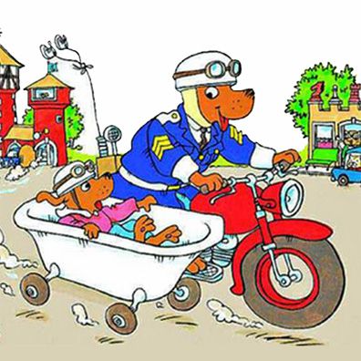 Sergeant Murphy; famous dog in book, TV, The Busy World of Richard Scarry