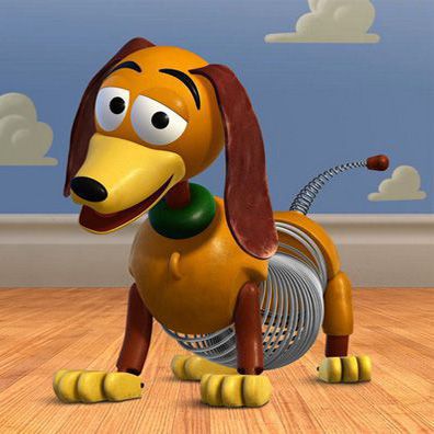Slinky; famous dog in movie, Toy Story