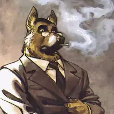 Smirnov; famous dog in comics, Blacksad