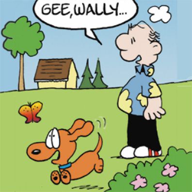 Wally; famous dog in comics, Drabble