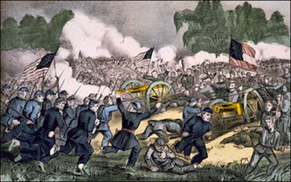 Gettysburg battle scene