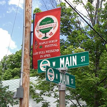 Main and Main street sign
