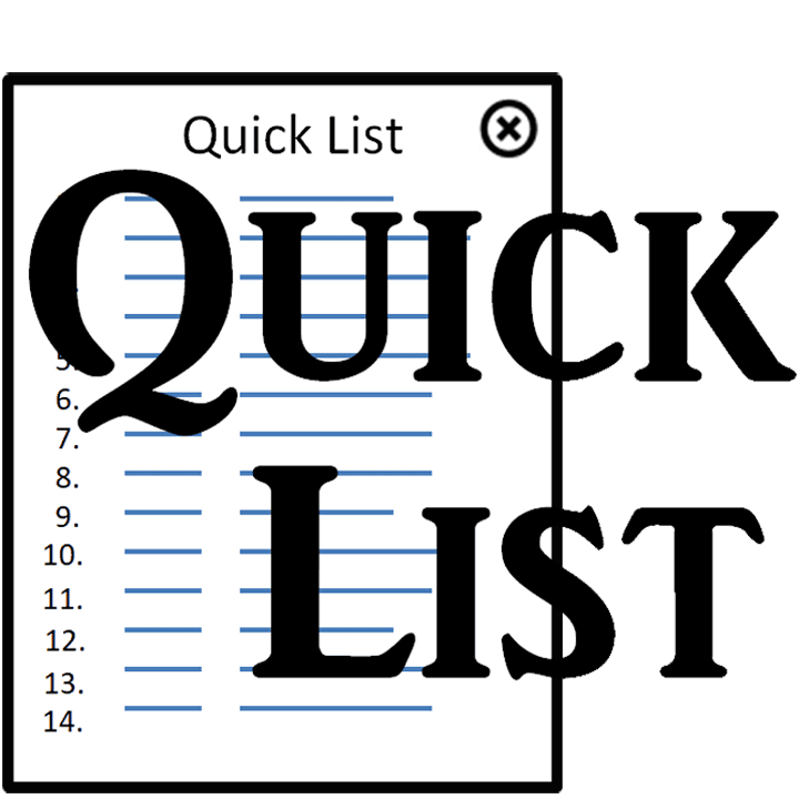 quick list